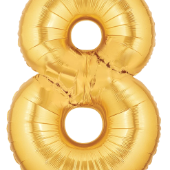 Westcoast Balloon 15848 Megaloons Number 8 Gold
