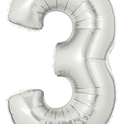 Westcoast Balloon 15843 Megaloons Number 3 Silver