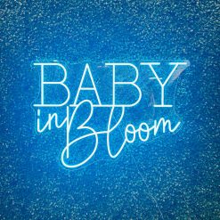 Westcoast Balloon Baby In Bloom Blue Neon Sign Rental