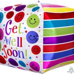 Westcoast Balloon 28378 Get Well Soon Cube