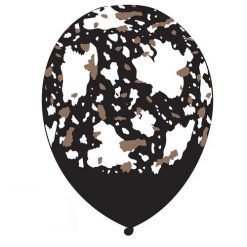 Westcoast Balloon 66018 BCT Modern Cow Black 13 Round (50Ct)